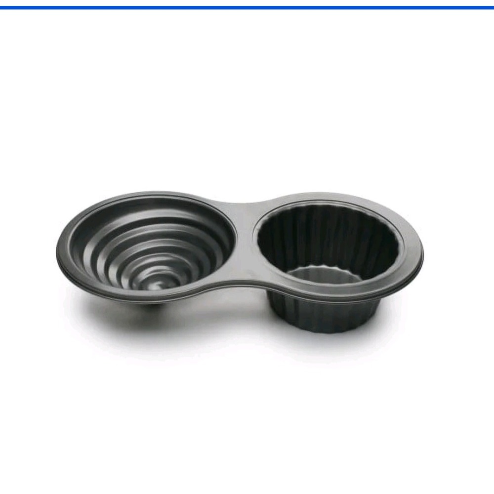 Giant Cupcake Pan Non-Stick Large 2-Piece Specialty Cake Mold Grey Bakeware